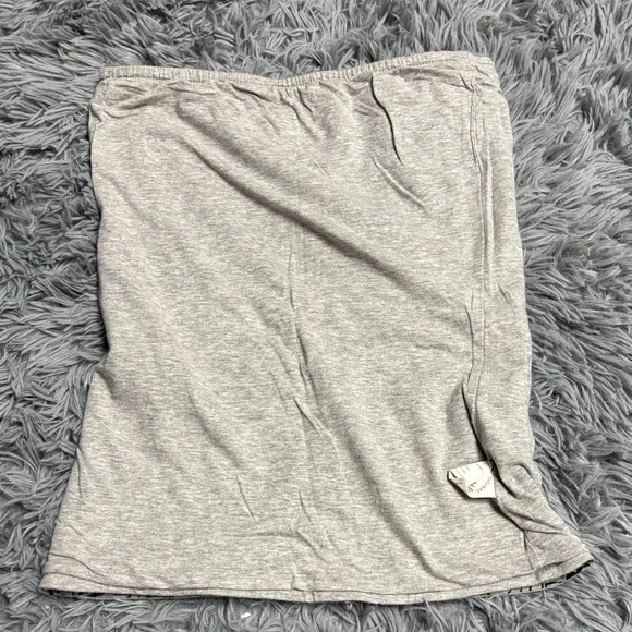 Y2k Gray Floral Tube Top - Picture 7 of 14